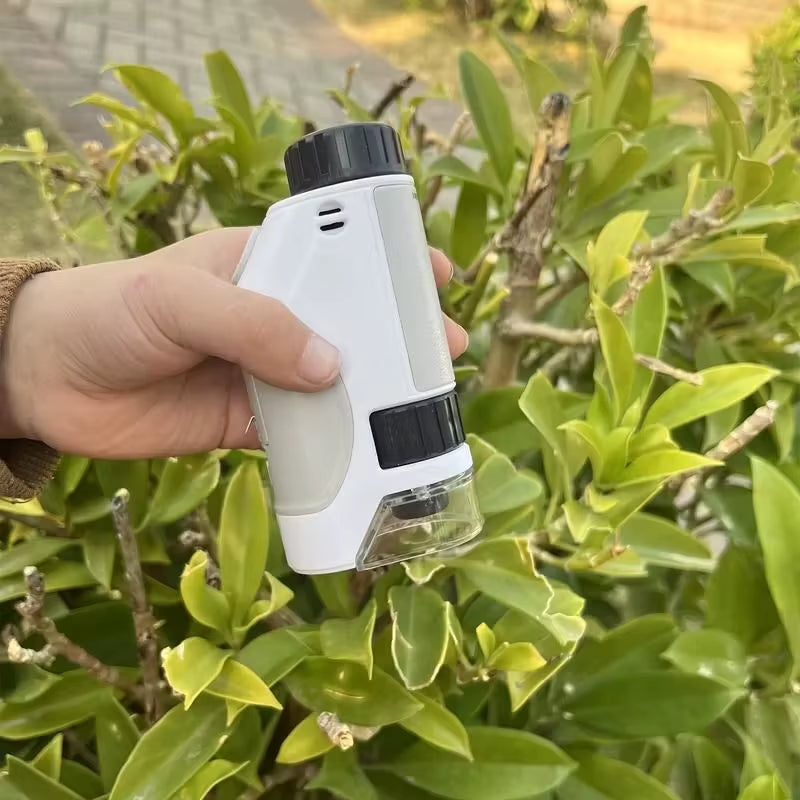 Mini Microscope 50-300X Science Education Toy Scientific Observation Cell Mobile Phone Clip